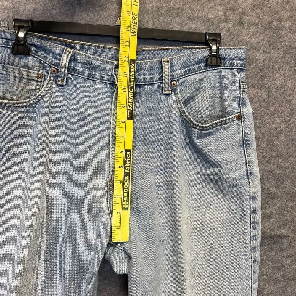Levi's Jeans‎ Men's Size 35 x 34 Blue Denim Straight Leg High-Rise Light Wash